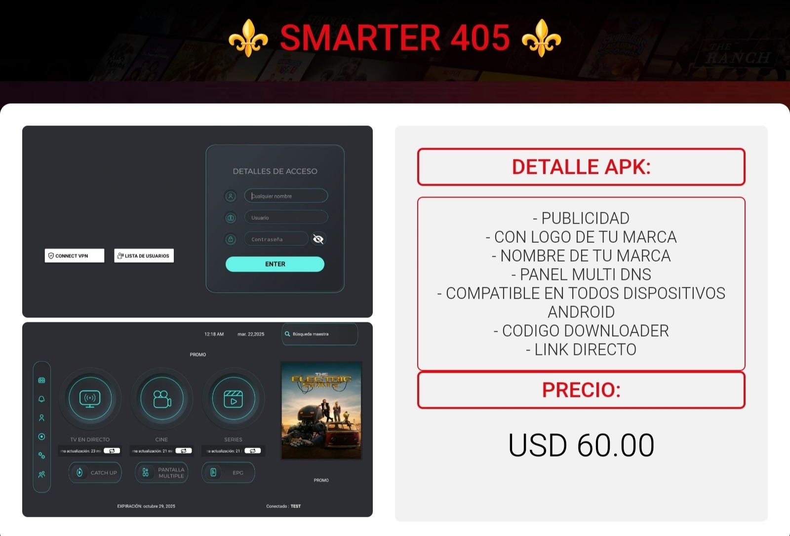 Referencia visual de SMARTER 405