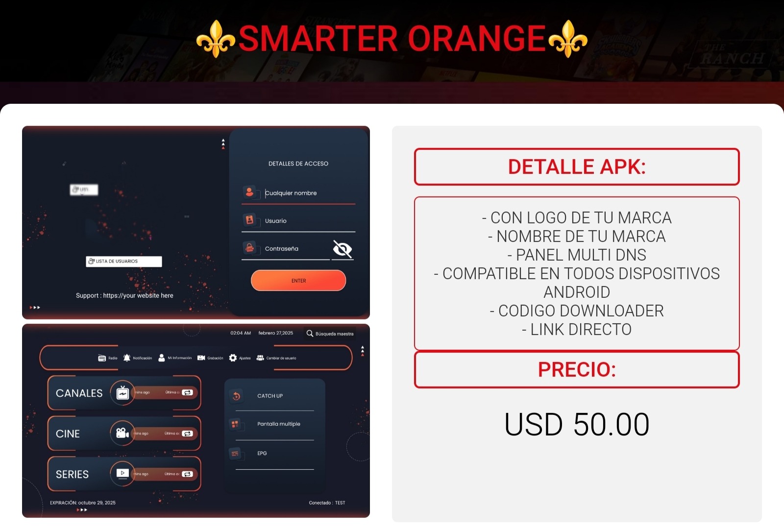 Referencia visual de SMARTER ORANGE