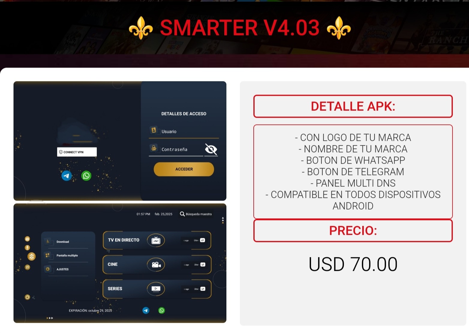 Referencia visual de SMARTER V4.03