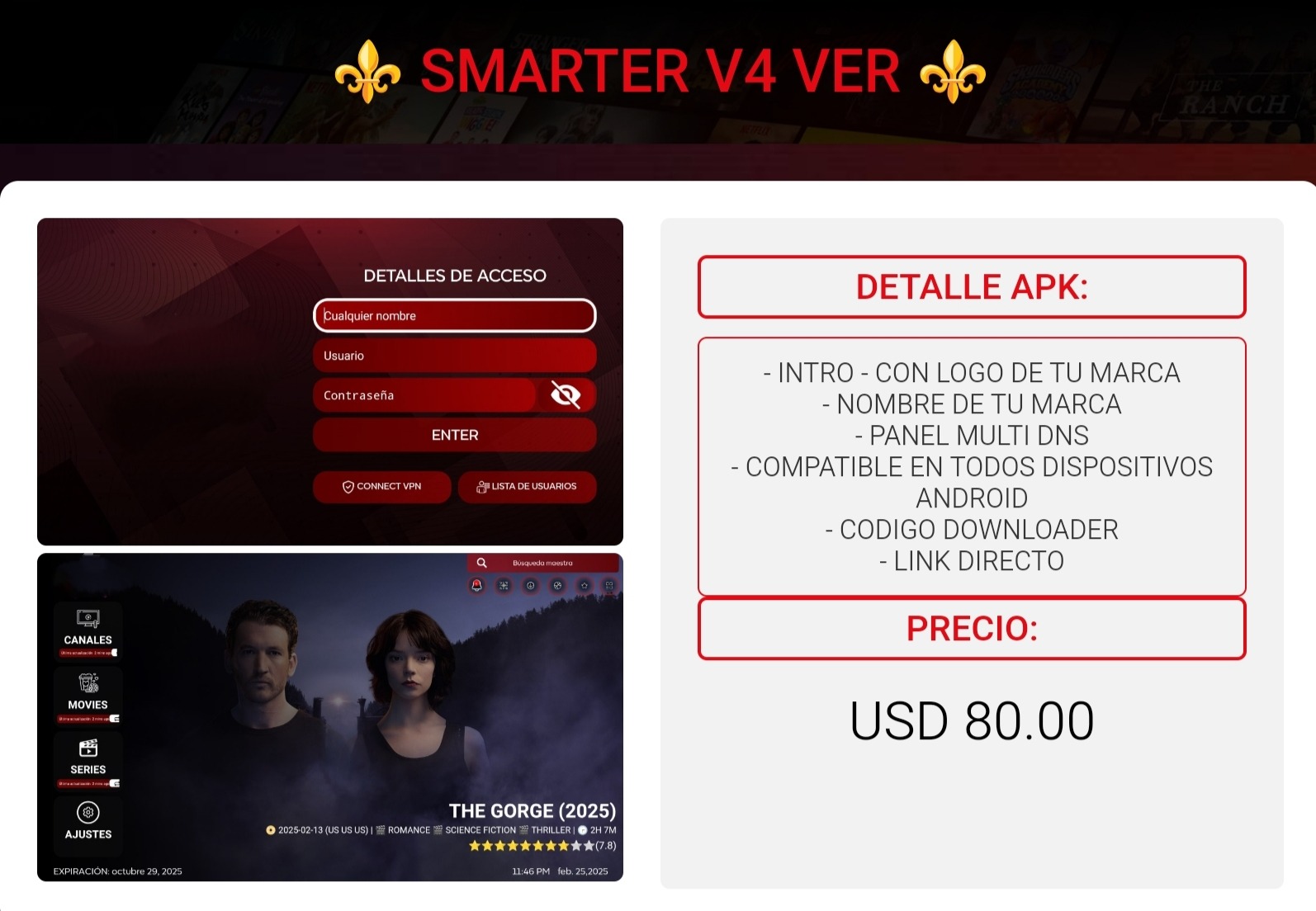 Referencia visual de SMARTER V4 VER