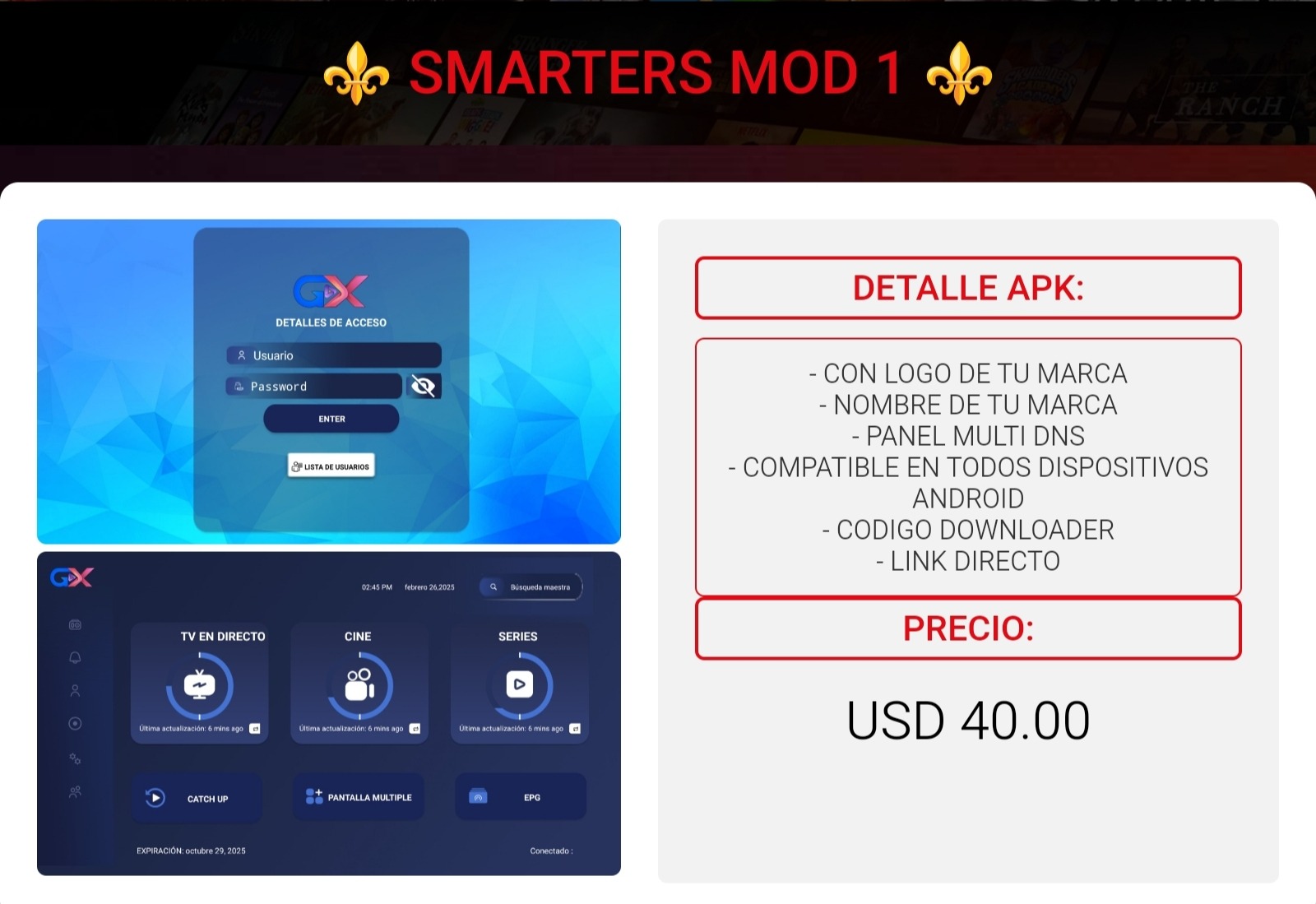 Referencia visual de SMARTERS MOD 1
