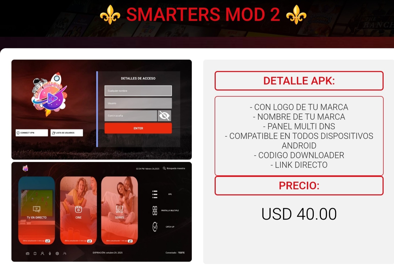 Referencia visual de SMARTERS MOD 2